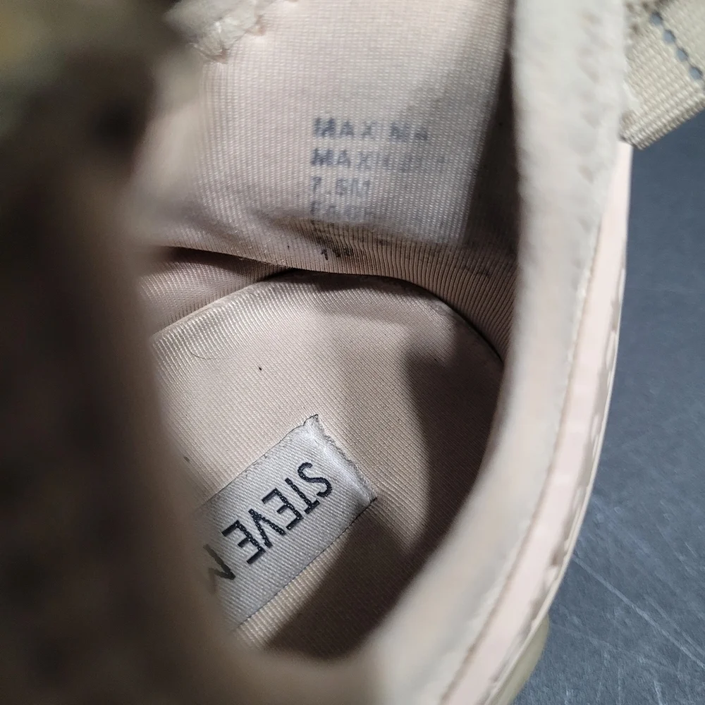 Steve Madden Maxima Multi Tan Blush Sparkle Rhinestone Sneakers Women's Size 7.5